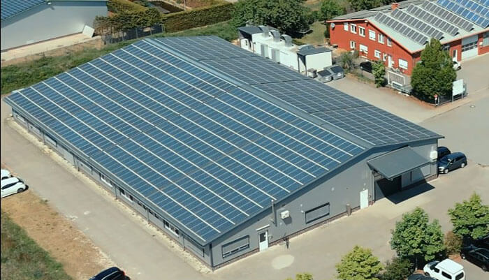 Luftbild Hallenerweiterung 2015 